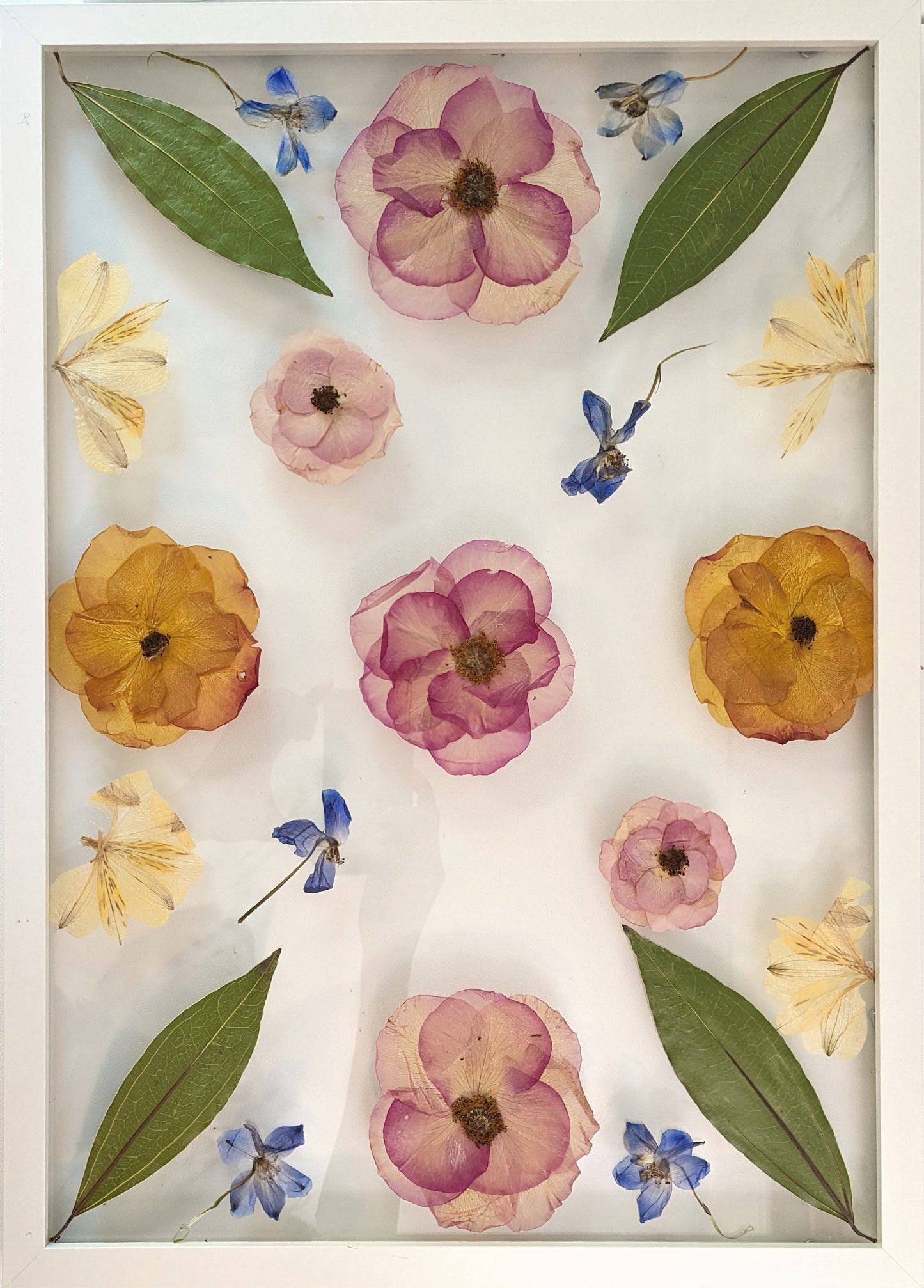 8x10 Pressed flowers