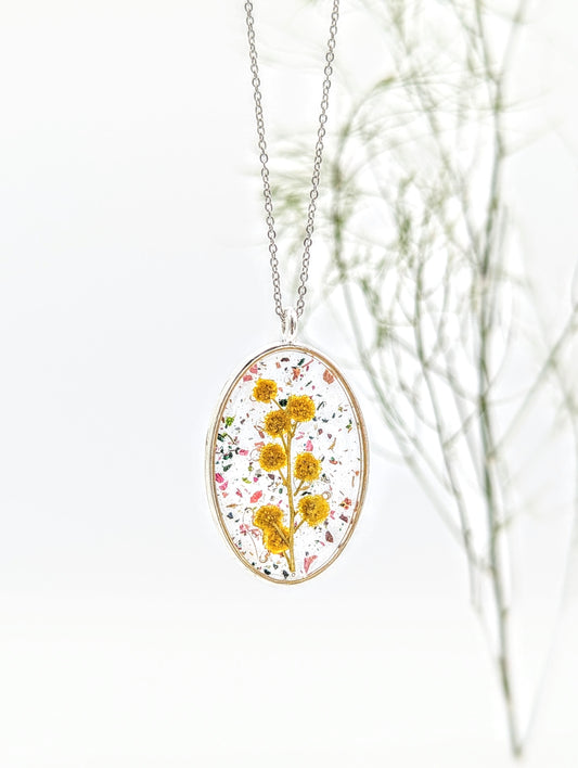 Mimosa Flower Necklace