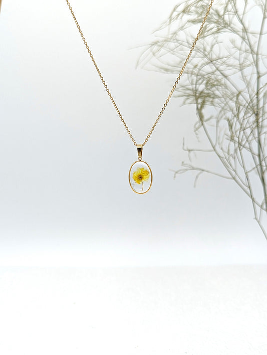 Mimosa Flower Necklace